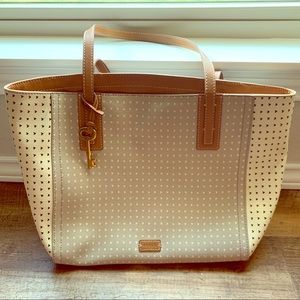 Fossil “Rachel” Tote in Hearts 👜